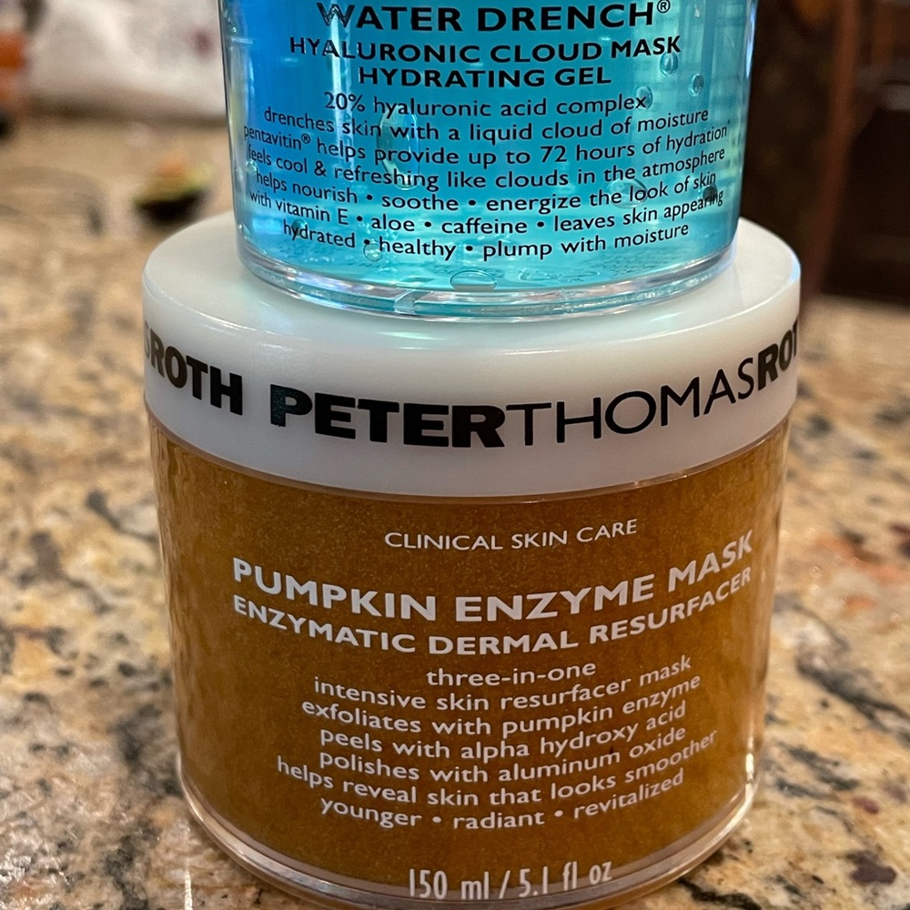 Peter Thomas Roth pumpkin enzyme and water drench masks NEW